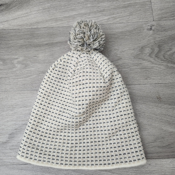 REI Co-Op Cream Gray Knit Beanie One Size Aztec Southwest Unisex Winter OS - Picture 2 of 7